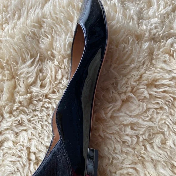Aquazzura zen patent leather black flats 36.5 - Picture 7 of 13